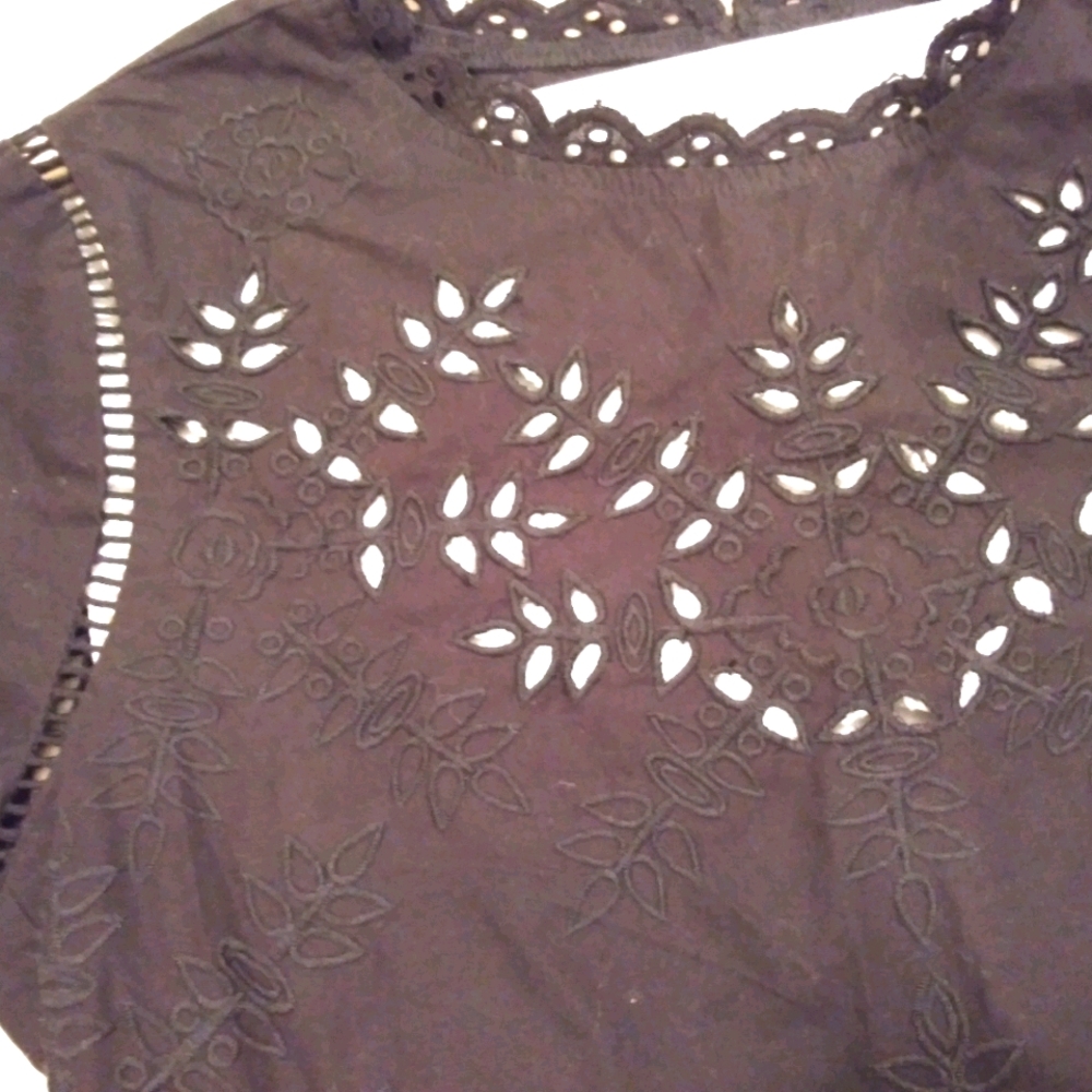 Lauren Conrad Blouse with eyelet cutouts